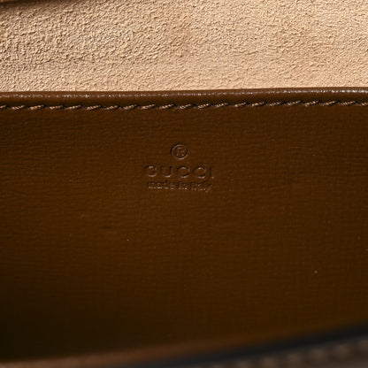 Gucci GG Supreme Monogram Azalea Calfskin Horsebit 1955 Mini Bag Beige Ebony Brown Sugar 7 of 11