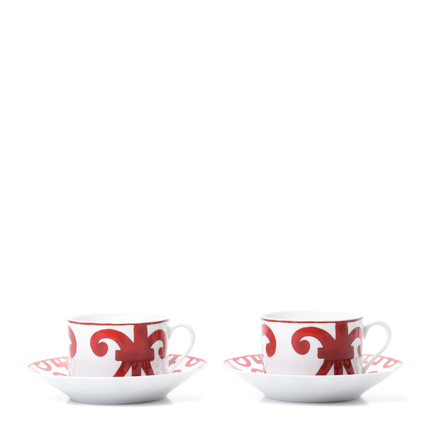 Porcelain Balcon du Guadalquivir Tea Cup and Saucer Set of 2