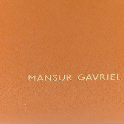 Mansur Gavriel Vegetable Tanned Calfskin Small Shopping Bag Camello Rosa 11 of 17