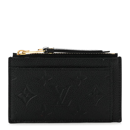 Louis Vuitton Empreinte Zipper Card Holder Black 1 of 6