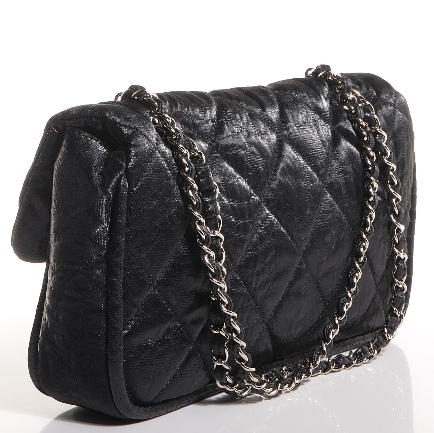 Chanel Coated Canvas Le Marais Flap Black 3 of 8