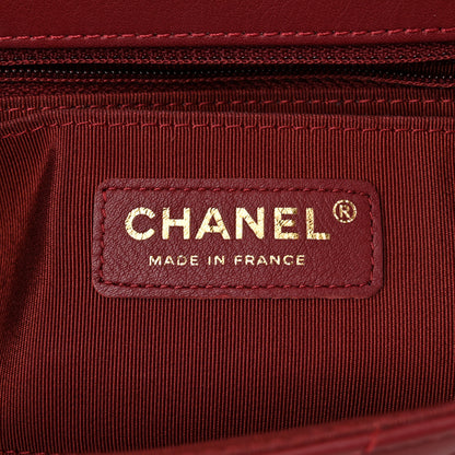 Chanel Calfskin Chevron Quilted Mini Statement Flap Red 6 of 11