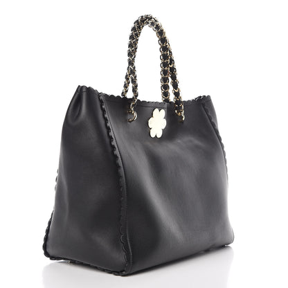 Mulberry Classic Calfskin Cecily Flower Tote Black 3 of 10