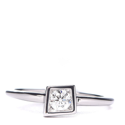 Tiffany 18K White Gold Diamond .17ct Frank Gehry Torque Ring 49 5 1 of 6