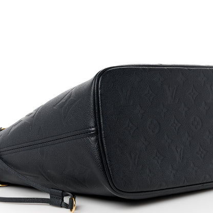 Louis Vuitton Empreinte Monogram Giant Neverfull MM Black 9 of 10