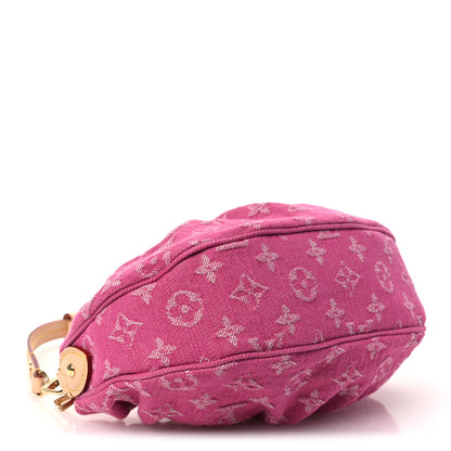 Louis Vuitton Monogram Denim Pochette Valley Fuchsia 4 of 10