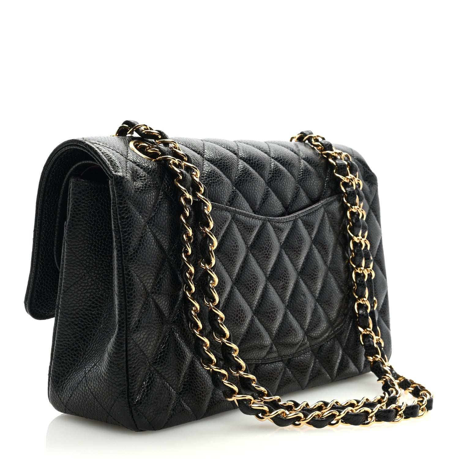 Chanel Caviar Quilted Medium Double Flap Black 3 of 9