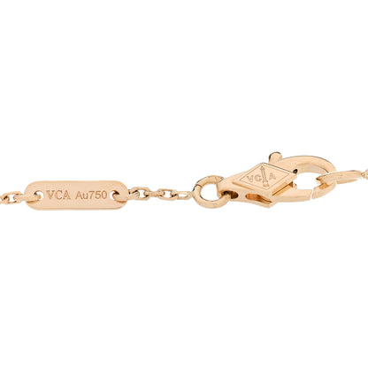 Van Cleef & Arpels 18K Yellow Gold Mother of Pearl Sweet Alhambra Butterfly Bracelet 3 of 5