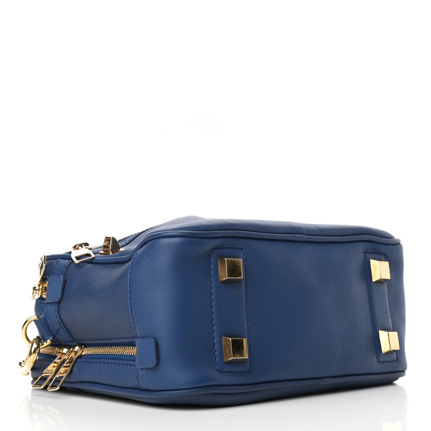 Supple Calfskin Paname Take Off Flight Bag Blue
