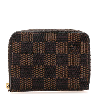 Louis Vuitton Damier Ebene Zippy Coin Purse Rose Ballerine 1 of 7
