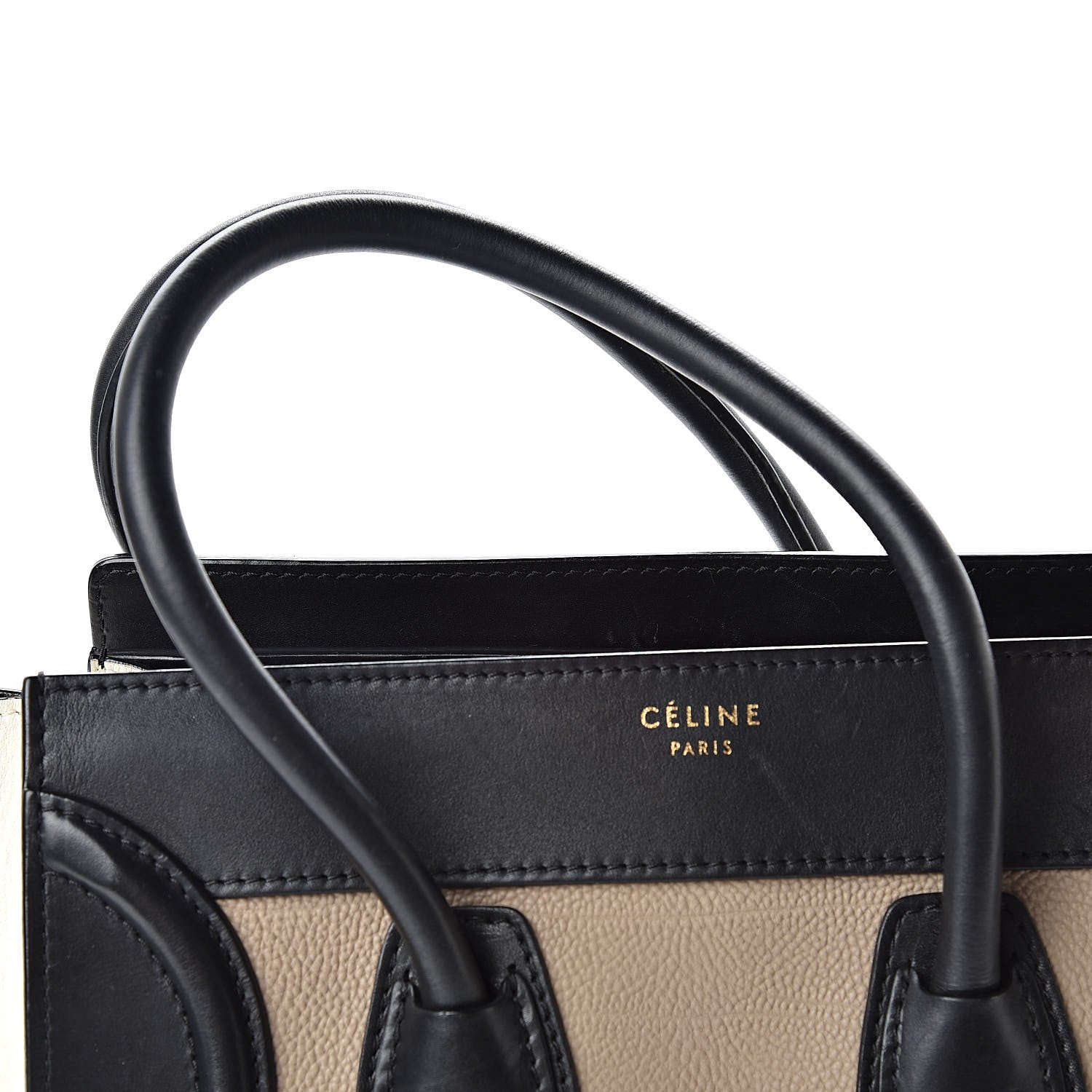 Celine Smooth Calfskin Micro Tri-Color Luggage Black 13 of 15