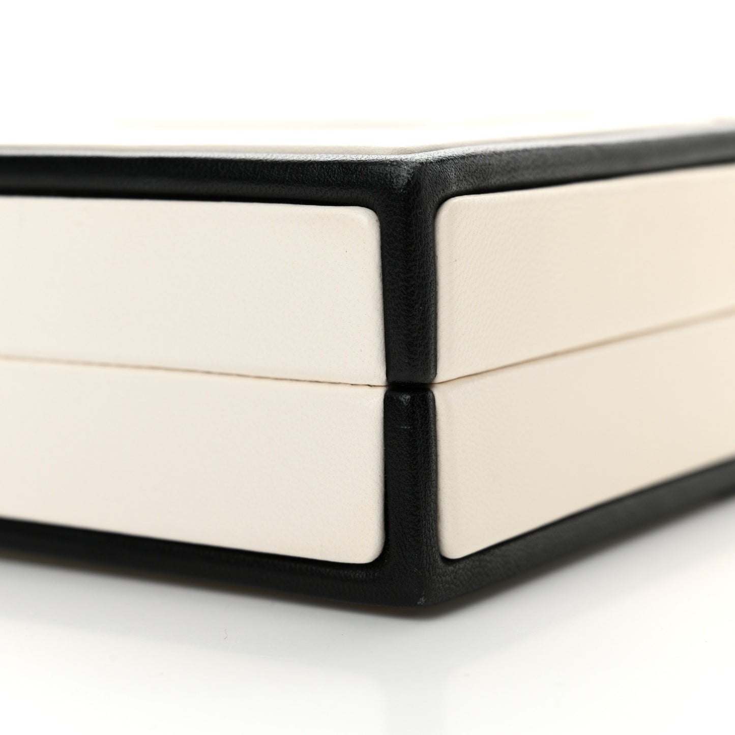 Lambskin No. 5 Perfume Box Evening Clutch White Black