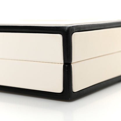 Chanel Lambskin No. 5 Perfume Box Evening Clutch White Black 10 of 11