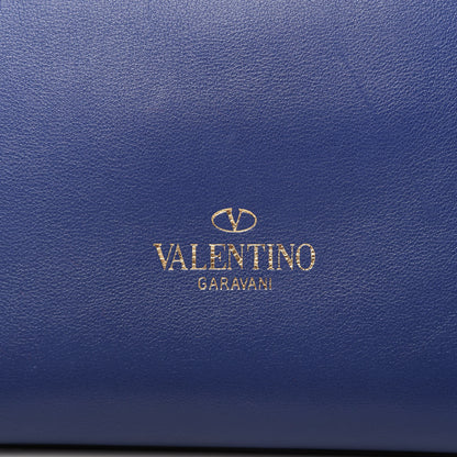 Valentino Garavani Vitello Rockstud Double Handle Tote Blu Delft 11 of 11