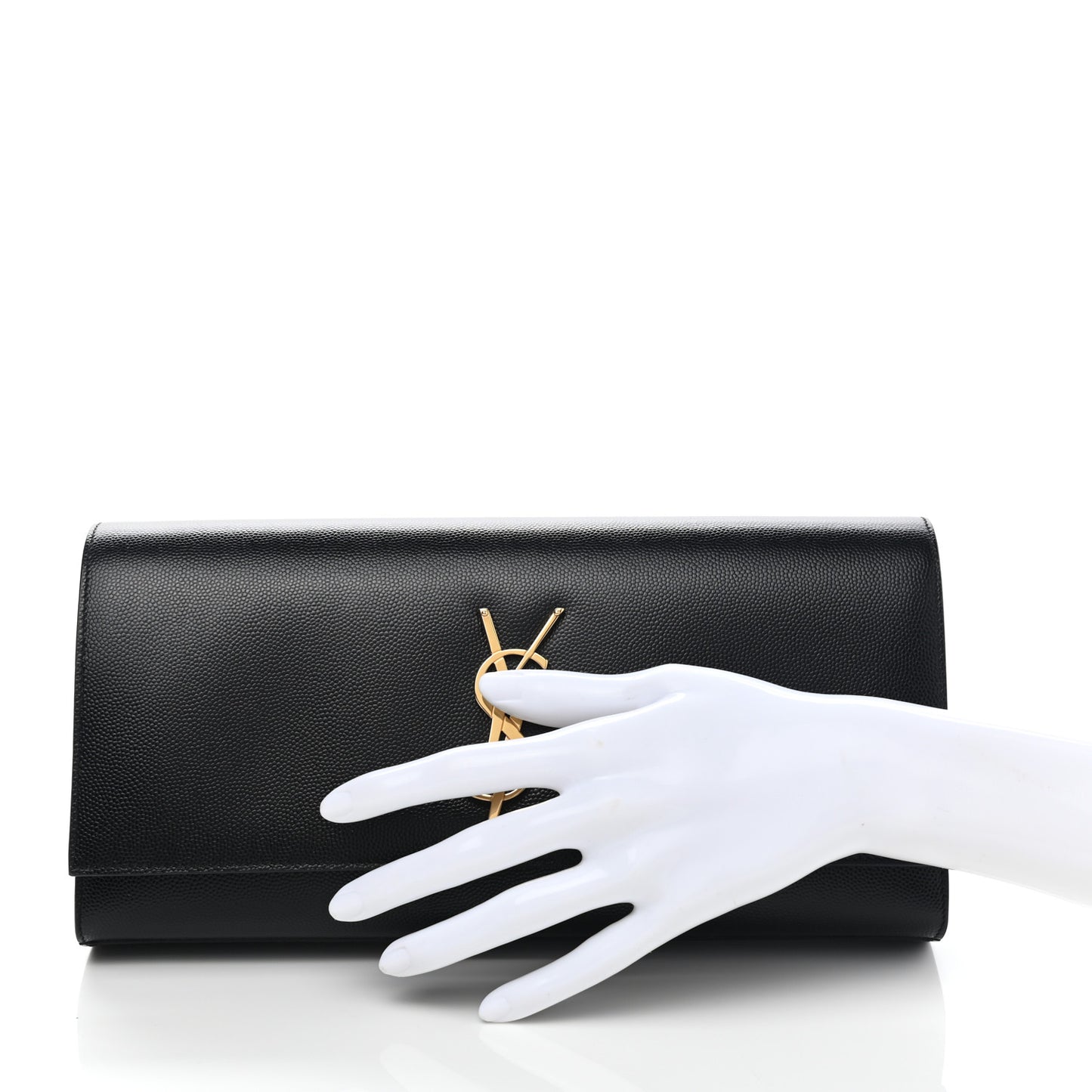 Grain De Poudre Monogram Cassandre Clutch Black