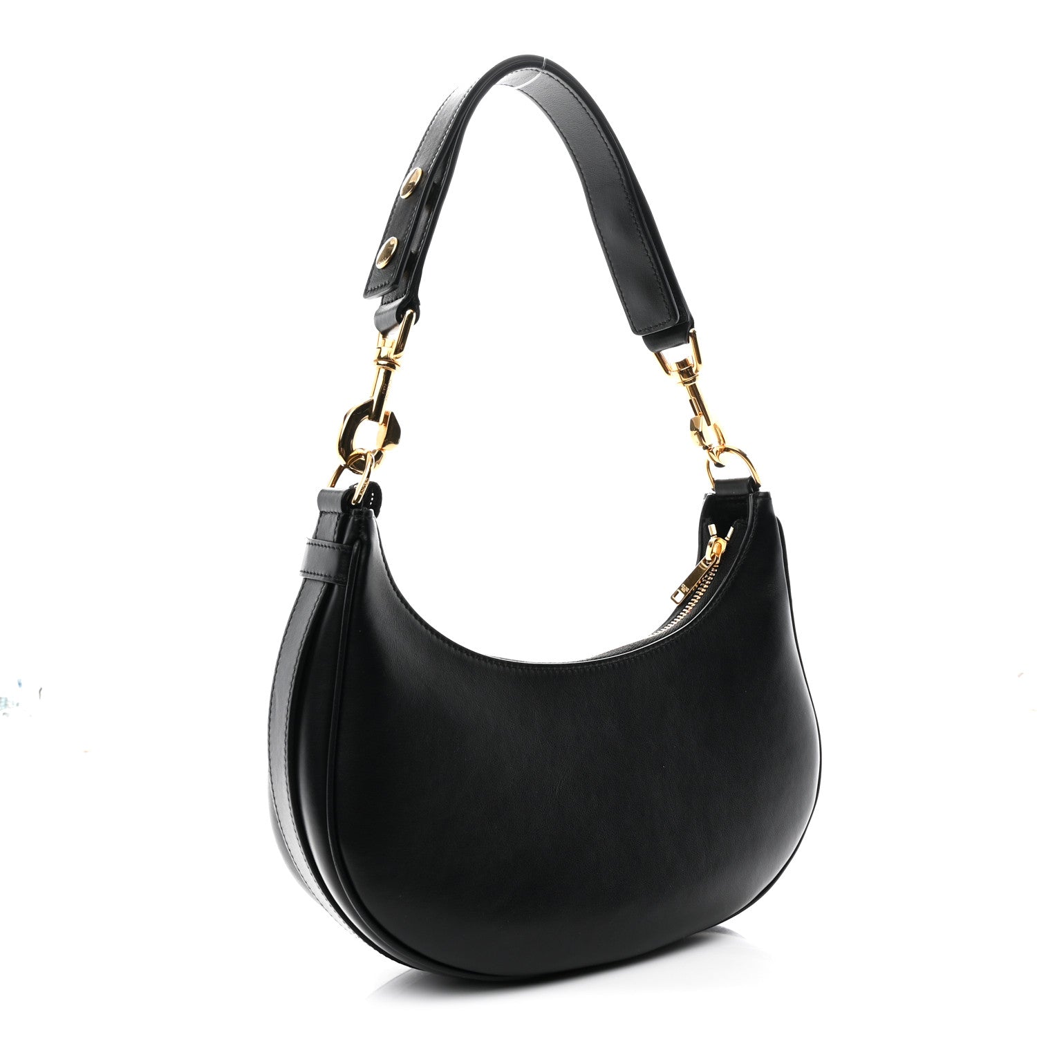 Celine Smooth Calfskin Medium Strap Ava Shoulder Bag Black 3 of 10