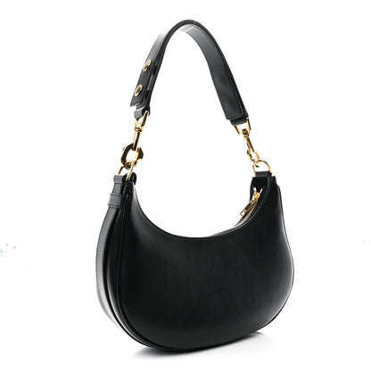 Celine Smooth Calfskin Medium Strap Ava Shoulder Bag Black 3 of 10