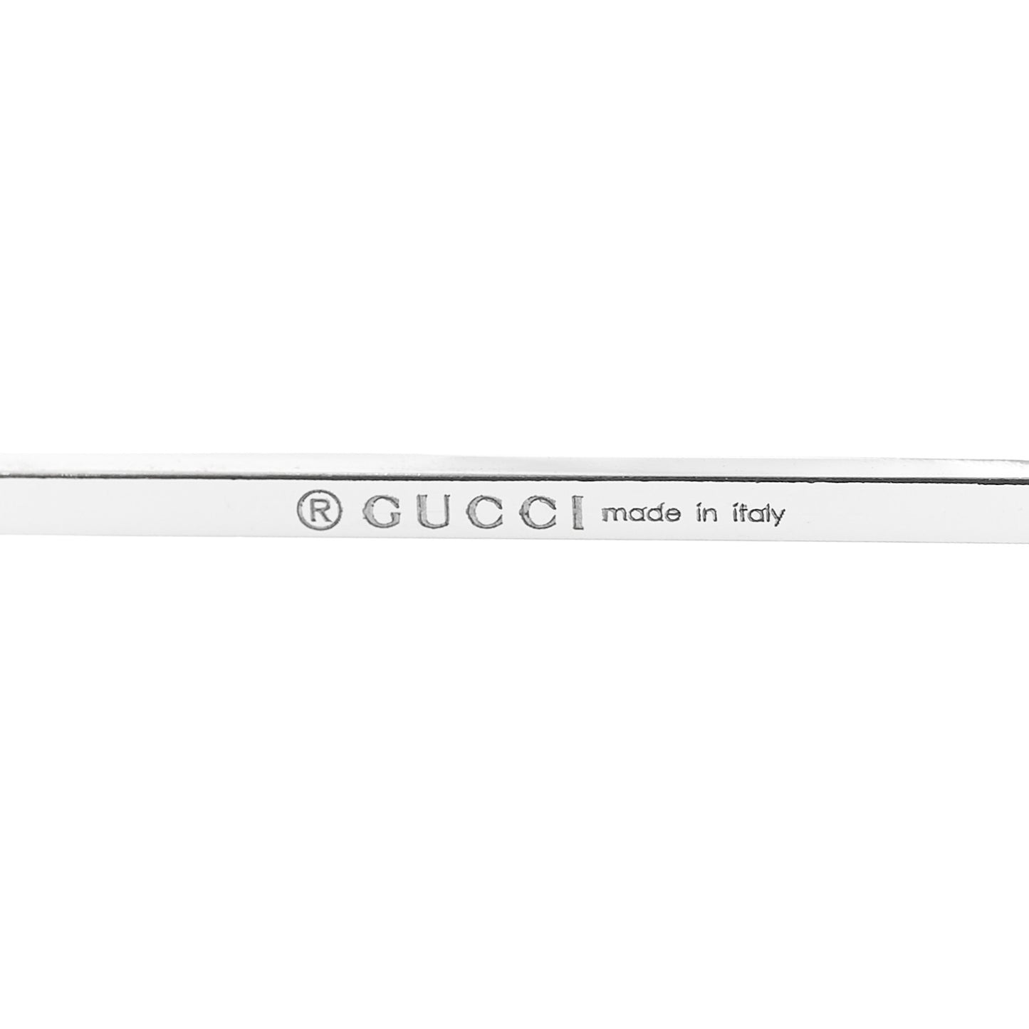 18K White Gold Diamond Square GG Single Earring