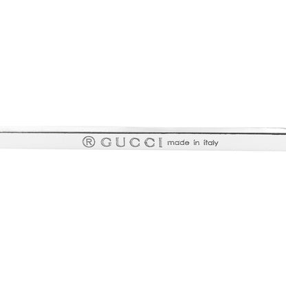 Gucci 18K White Gold Diamond Square GG Single Earring 4 of 6