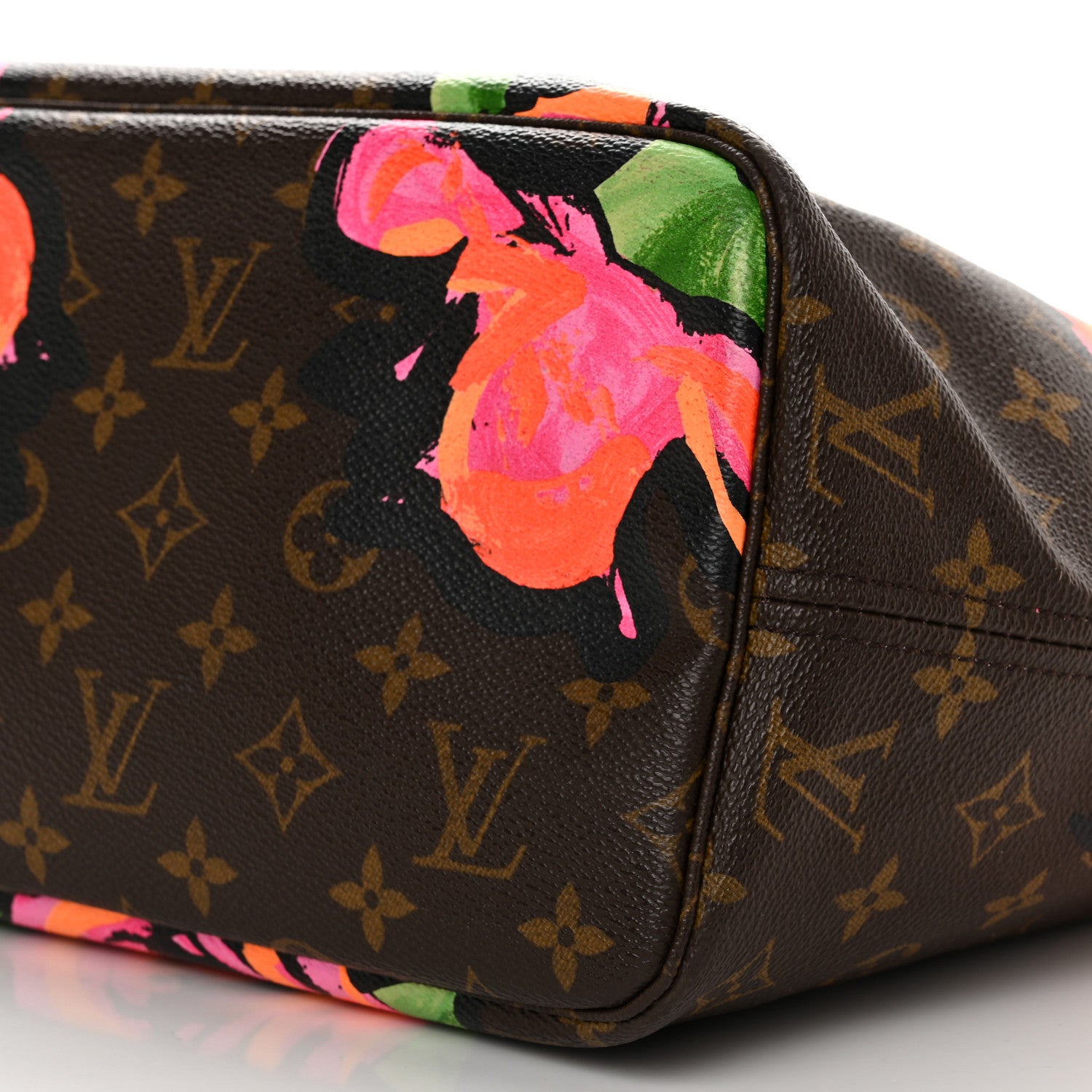 Louis Vuitton Monogram Roses Neverfull MM 9 of 11
