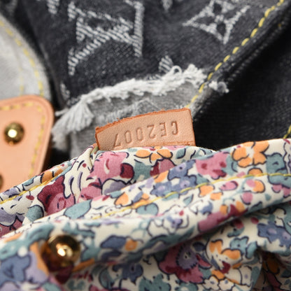Louis Vuitton Denim Patchwork Cabby Tote Grey 7 of 11