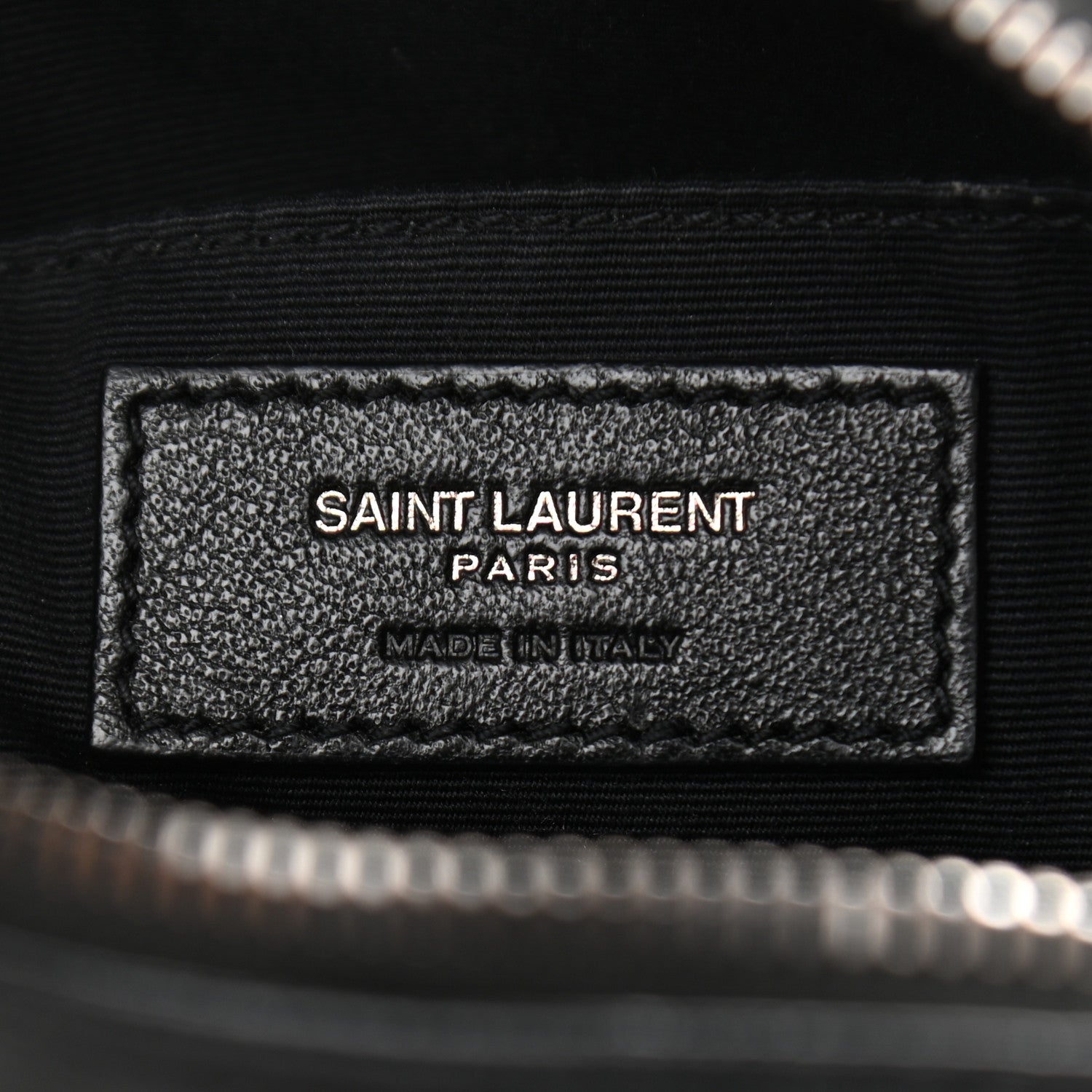 Saint Laurent Calfskin Matelasse Monogram Lou Camera Bag Black 5 of 11