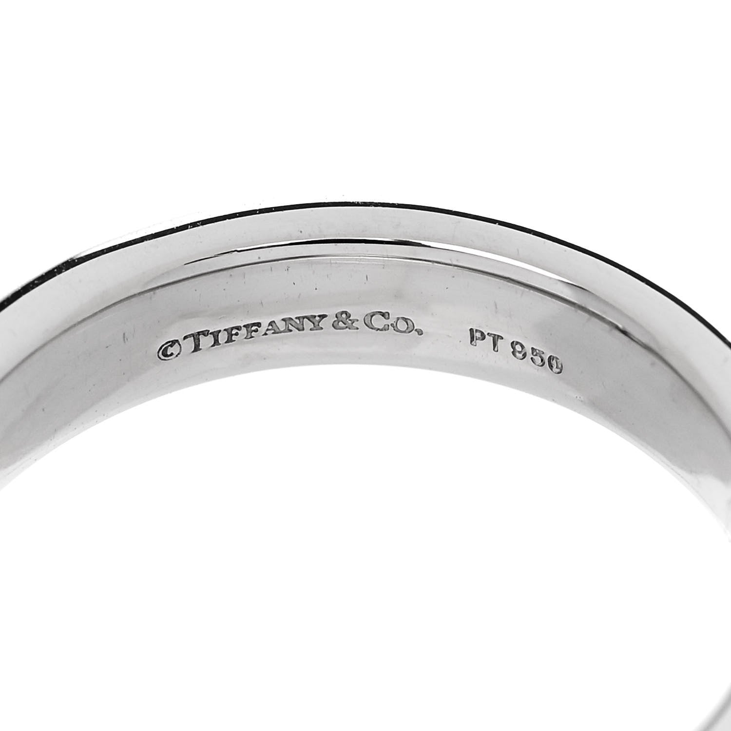 Tiffany Platinum Diamond .31ct Etoile Solitaire Engagement Ring 50 5.25 4 of 5
