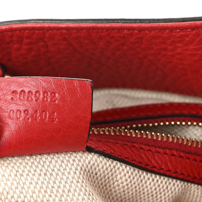 Gucci Pebbled Calfskin Medium Soho Chain Shoulder Bag Tabasco Red 7 of 10