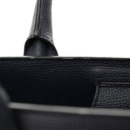 Burberry Derby Calfskin House Check Small Banner Tote Ink Blue 11 of 13