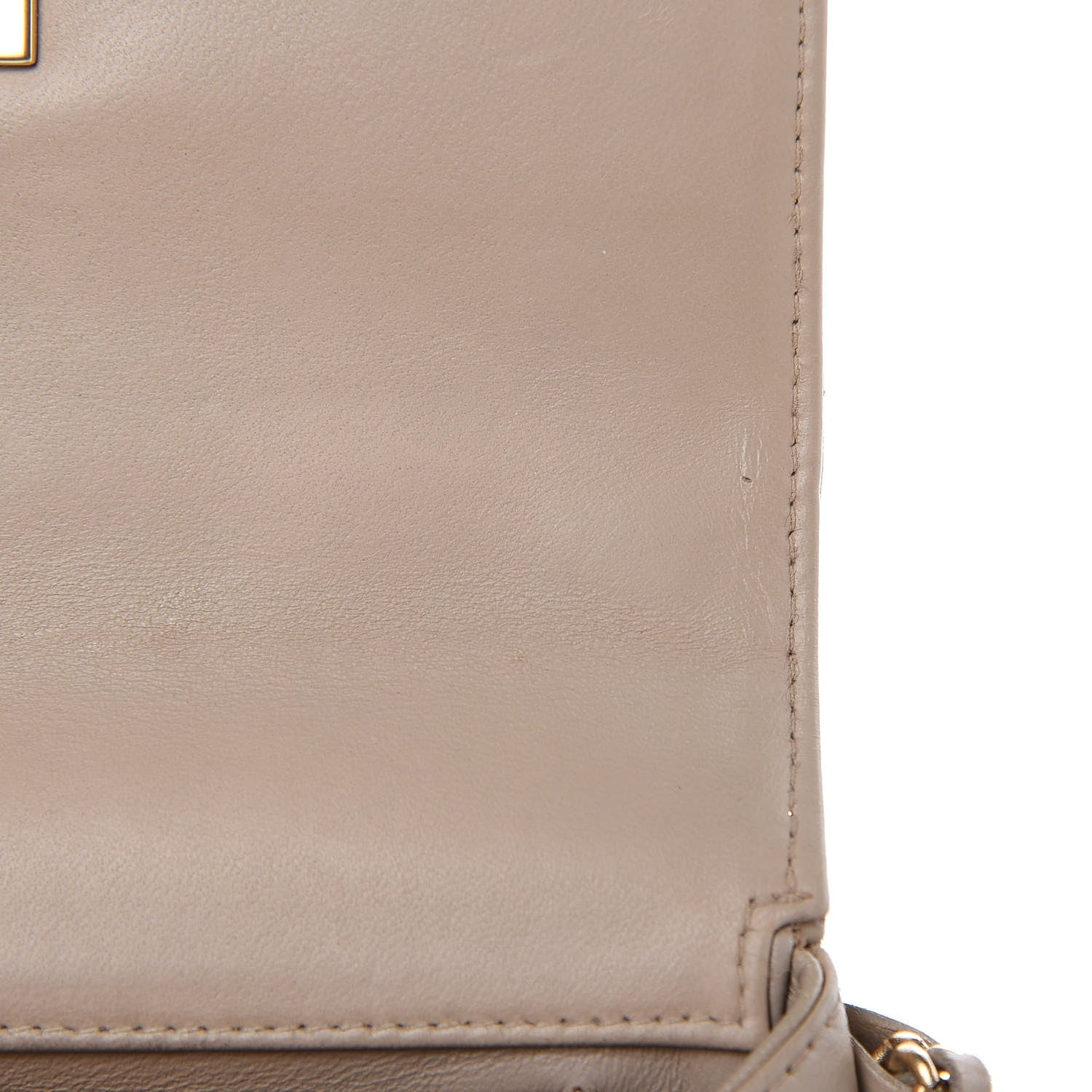 Chanel Lambskin Extra Mini Chocolate Bar Pearl Chain Flap Beige 10 of 14