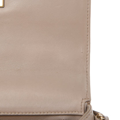 Chanel Lambskin Extra Mini Chocolate Bar Pearl Chain Flap Beige 10 of 14
