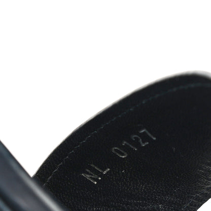Louis Vuitton Calfskin Monogram Denim Waterfall Wedge Sandals 38 Blue 11 of 18
