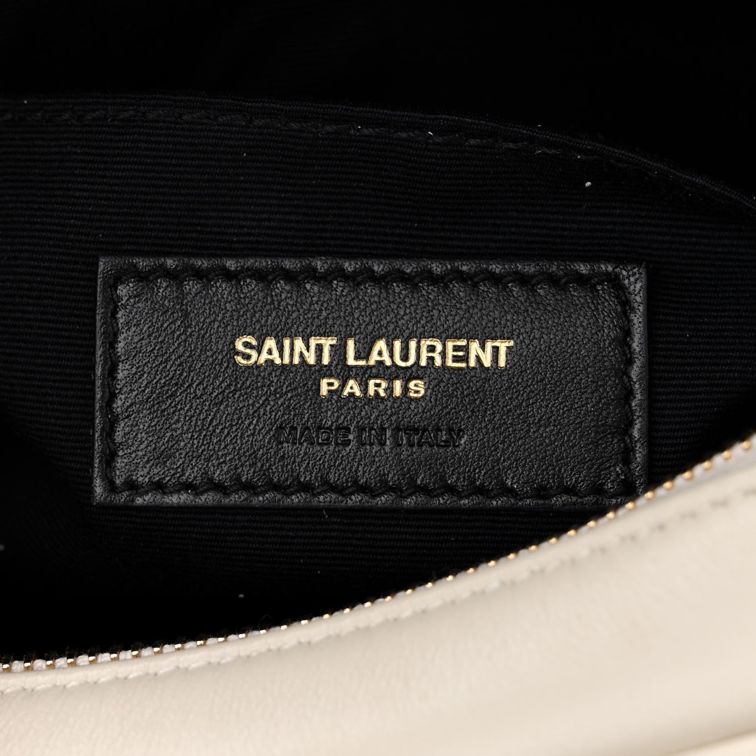 Saint Laurent Calfskin Matelasse Monogram Lou Belt Bag Ivory 6 of 14