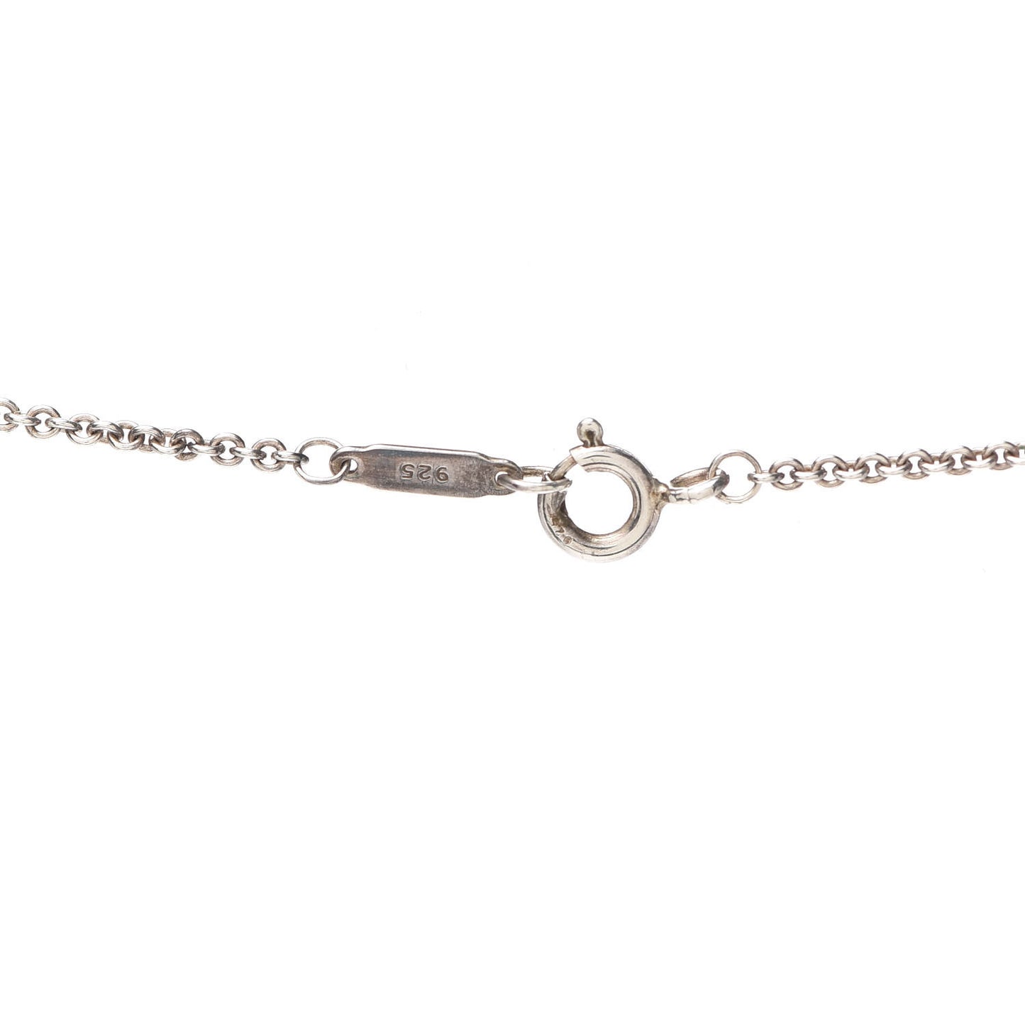 Sterling Silver Cushion Square Link Pendant Necklace