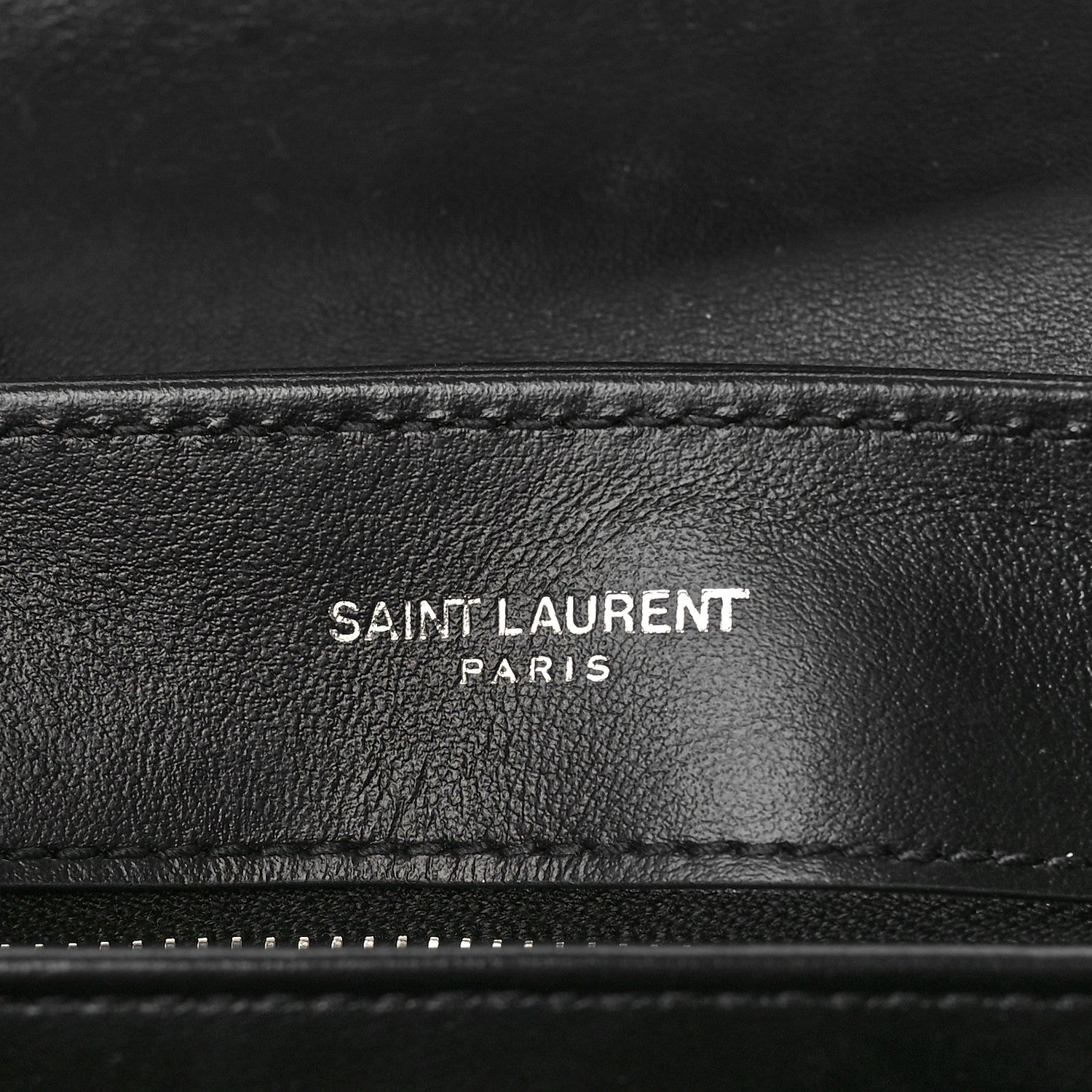 Saint Laurent Calfskin Y Quilted Monogram Toy Loulou Crossbody Bag Black 7 of 9