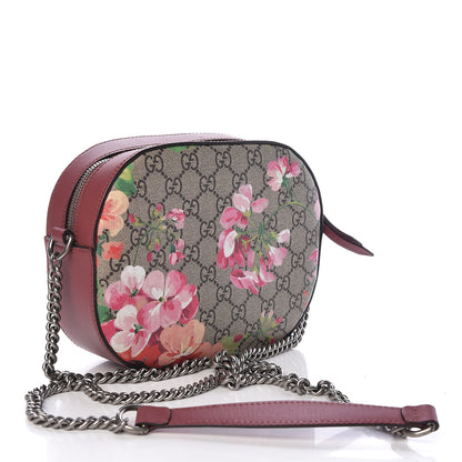 Gucci GG Supreme Monogram Blooms Mini Chain Shoulder Bag Beige Multicolor Dry Rose 3 of 11