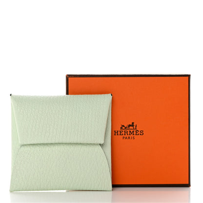 Hermes Chevre Mysore Bastia Verso Coin Purse Vert Fizz Menthe 8 of 8