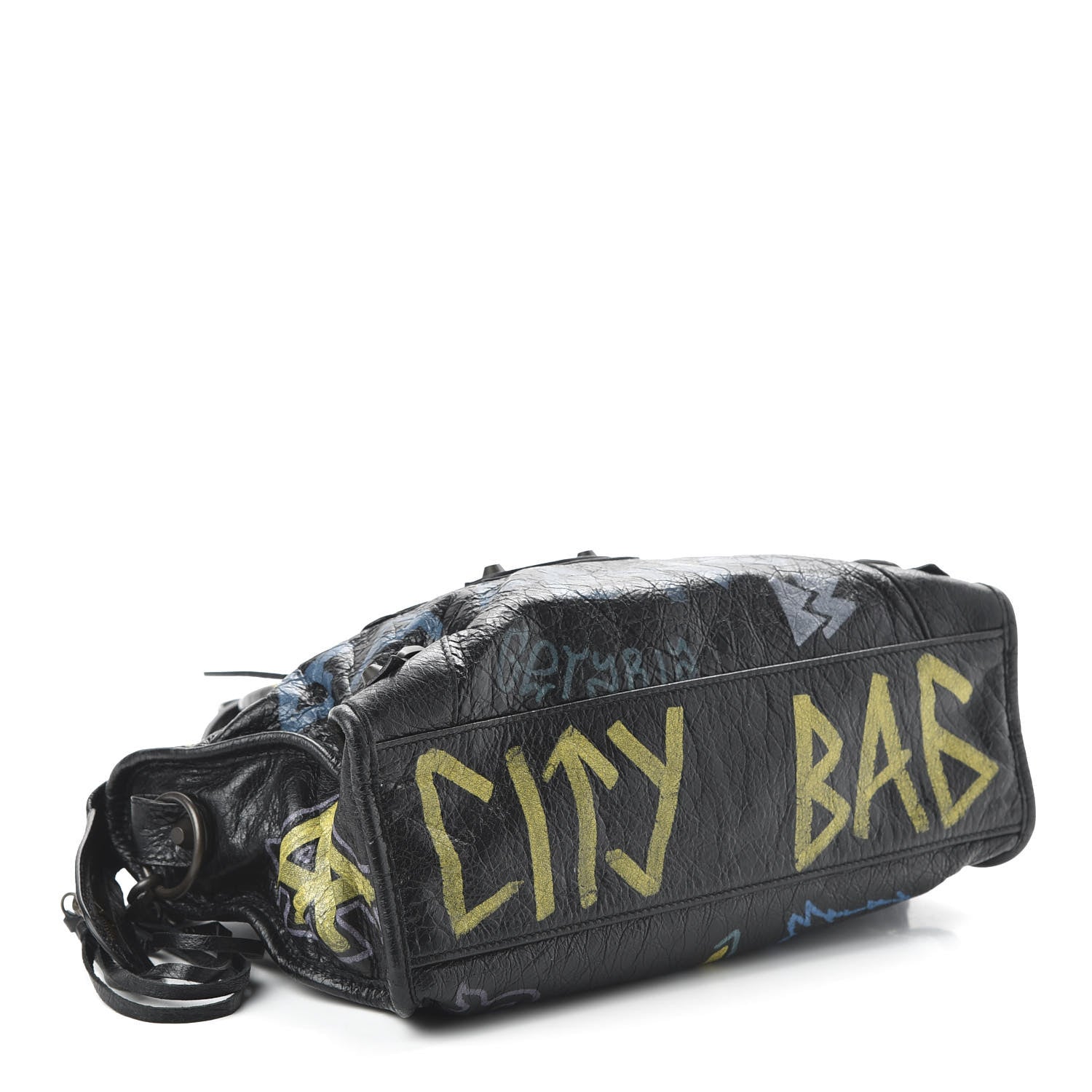 Balenciaga Agneau Graffiti All Over Classic Hardware S City Black Multicolor 4 of 9
