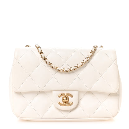 Chanel Lambskin Quilted Mini Heart Charms Flap White 1 of 11