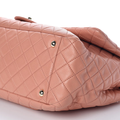 Chanel Calfskin Quilted XXL Travel Flap Bag Pink 6 of 9