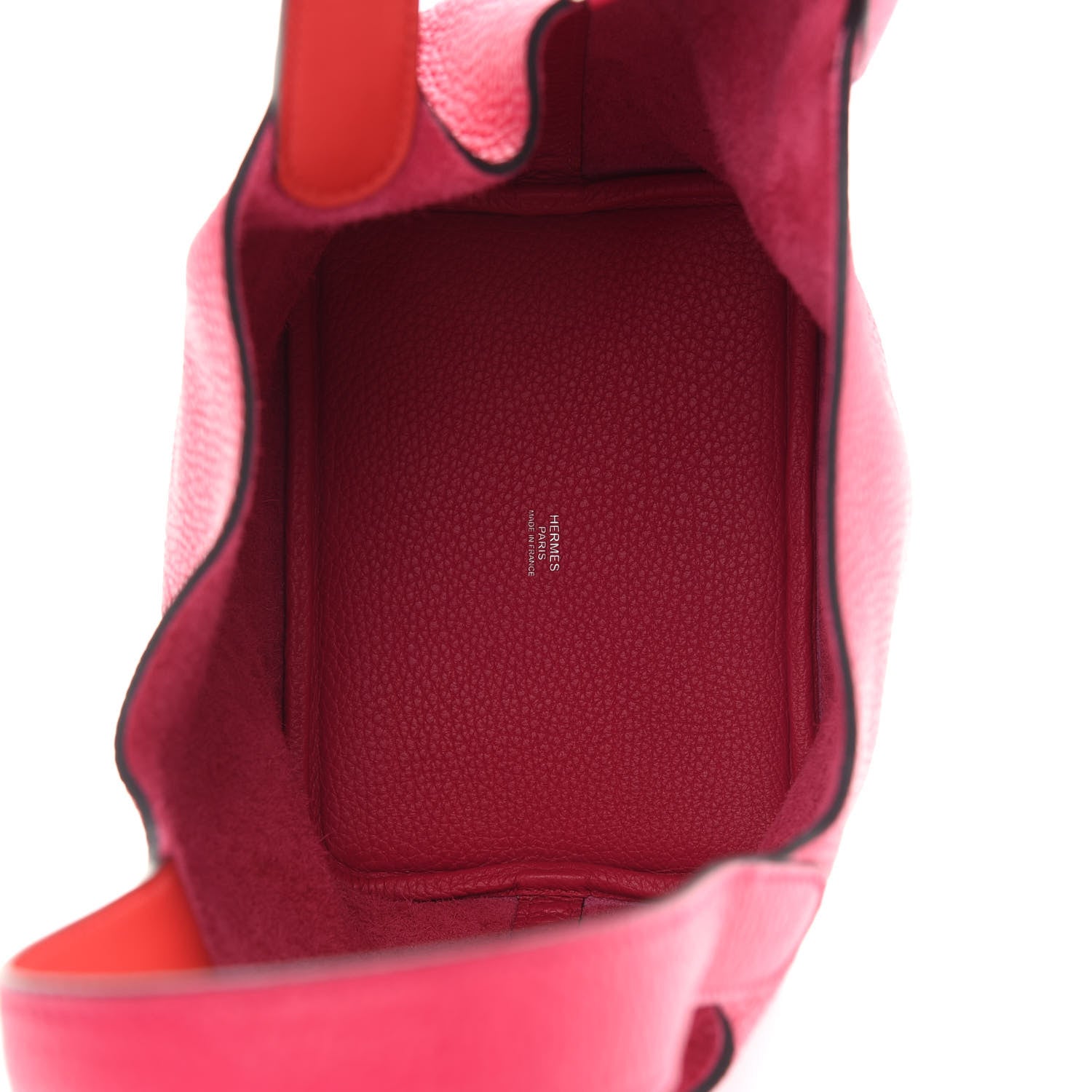 Hermes Taurillon Clemence Swift Eclat Picotin Lock 18 PM Rose Mexico Rouge De Coeur 5 of 8