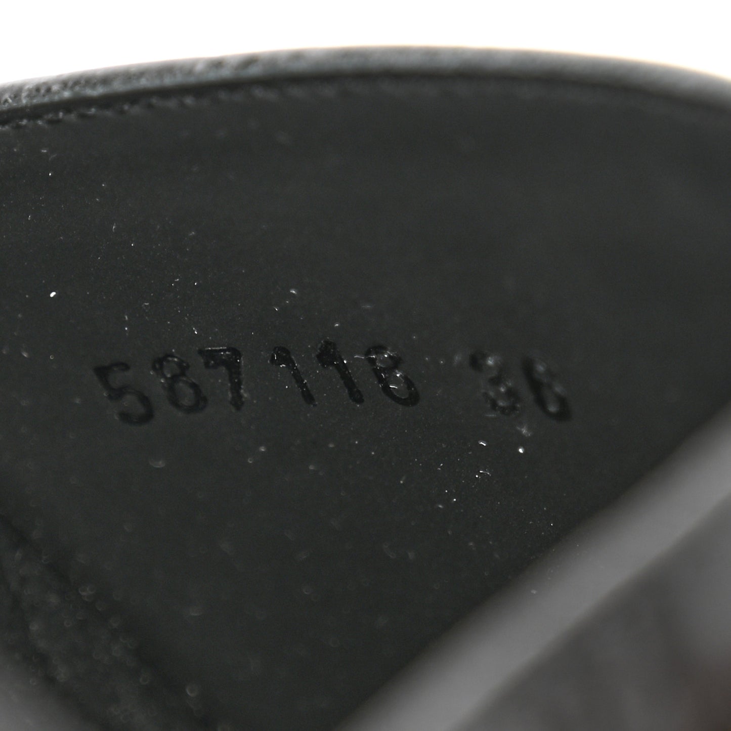 Microguccissima Slide Sandals 36 Black