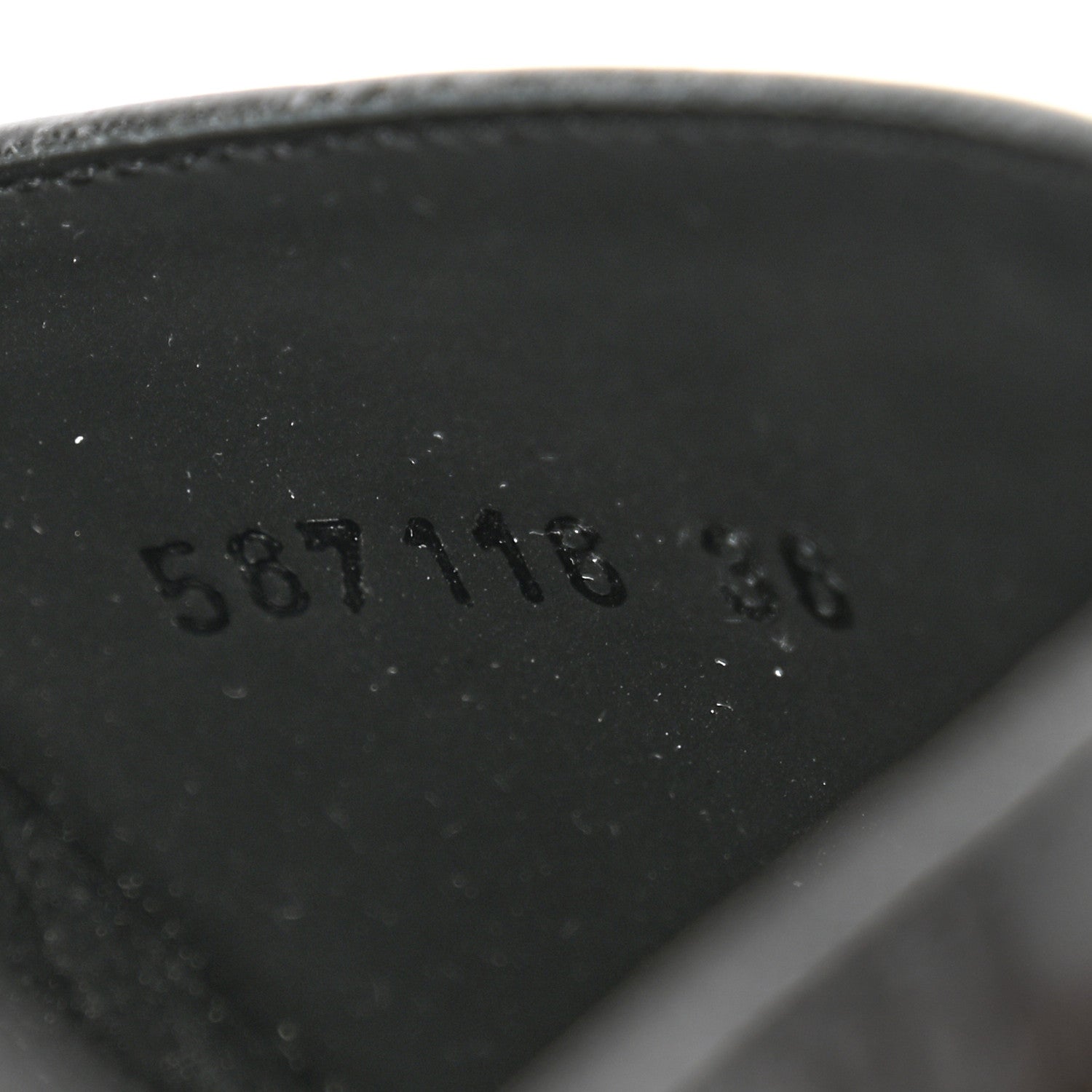 Gucci Microguccissima Slide Sandals 36 Black 9 of 10