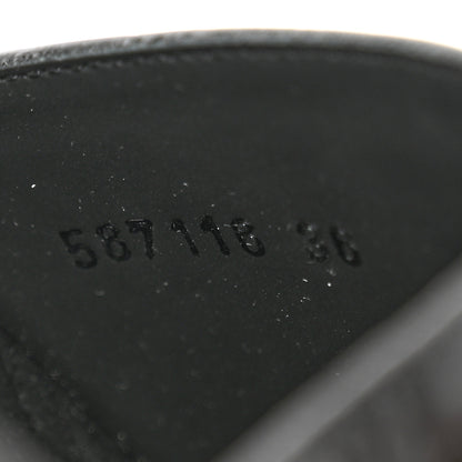 Gucci Microguccissima Slide Sandals 36 Black 9 of 10