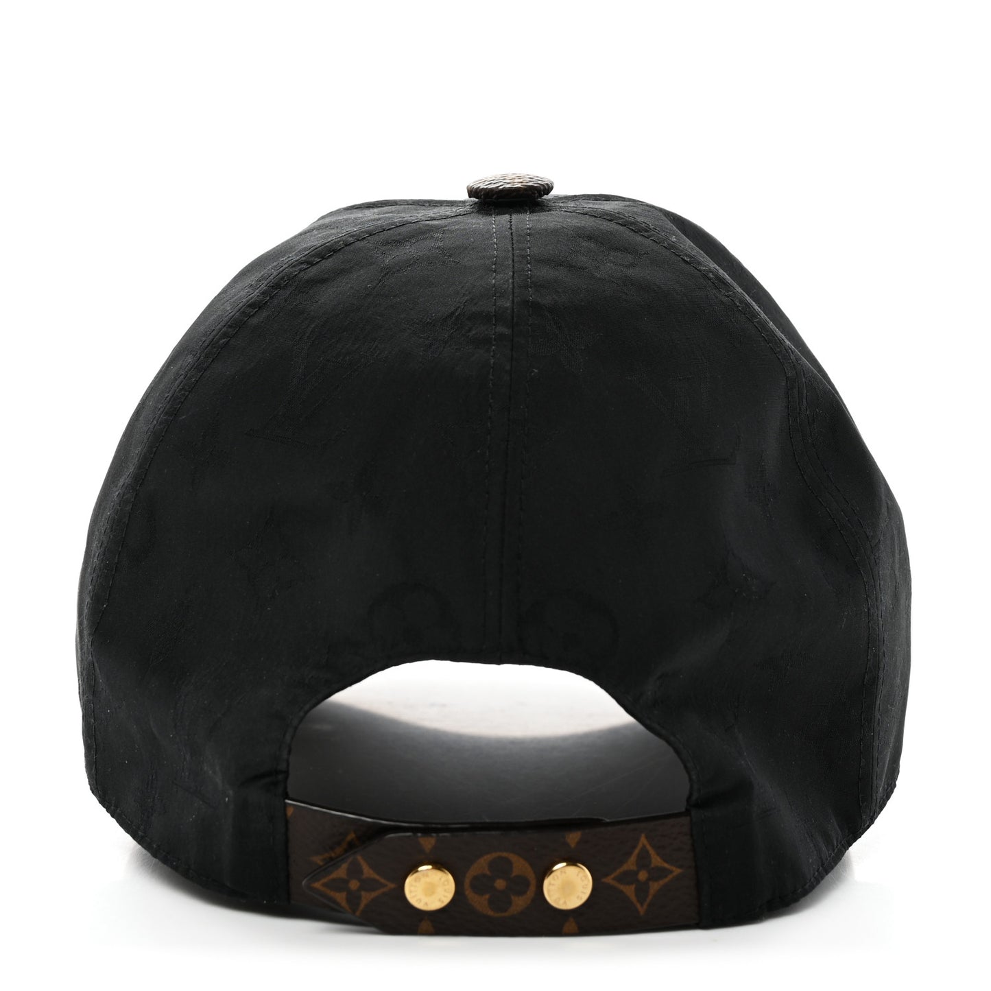 Polyester Silk Monogram LV Get Ready Cap M Black