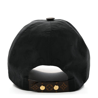 Louis Vuitton Polyester Silk Monogram LV Get Ready Cap M Black 6 of 8