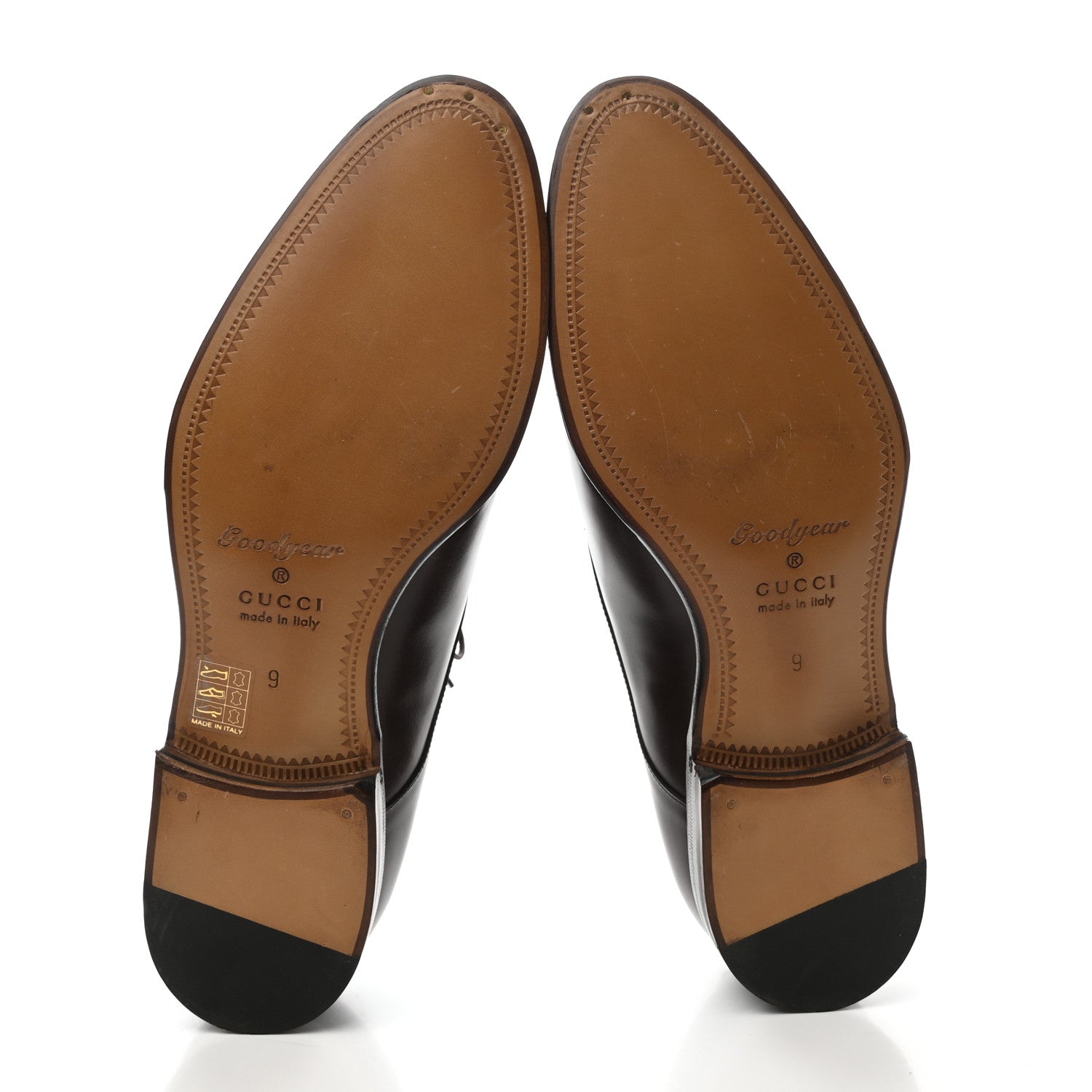 Gucci Calfskin Mens Captoe Oxford Loafers 9 Cocoa 5 of 8