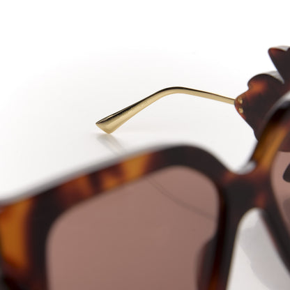 Gucci Acetate Square Frame Wing Sunglasses GG0535S Havana 6 of 7