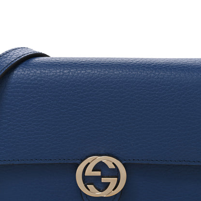 Gucci Dollar Calfskin Interlocking G Chain Wallet Caspian 8 of 12