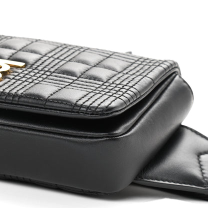 Burberry Lambskin Quilted Lola Bum Bag Black 10 of 11